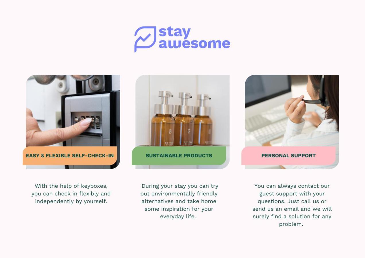 Stay Awesome - Modernes Apartment Am Botanischen Garten Kassel Dış mekan fotoğraf